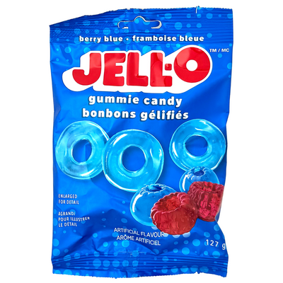 JELL-O Berry Blue Rings 127g - 12 Pack
