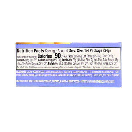 Jell-O Cheesecake Instant Pudding 3.4oz - 24 Pack  Nutrition Facts Ingredients