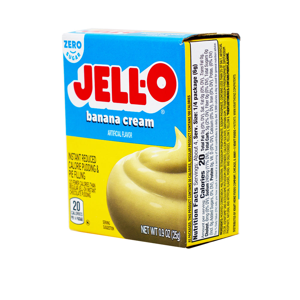 Jell-O Instant Pudding Sugar Free Banana 1oz - 24 Pack