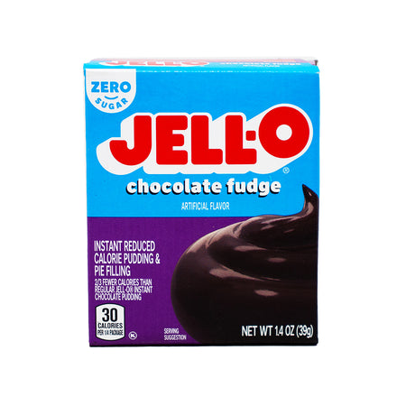 Jell-O Chocolate Fudge Instant Pudding Sugar Free 1oz - 24 Pack