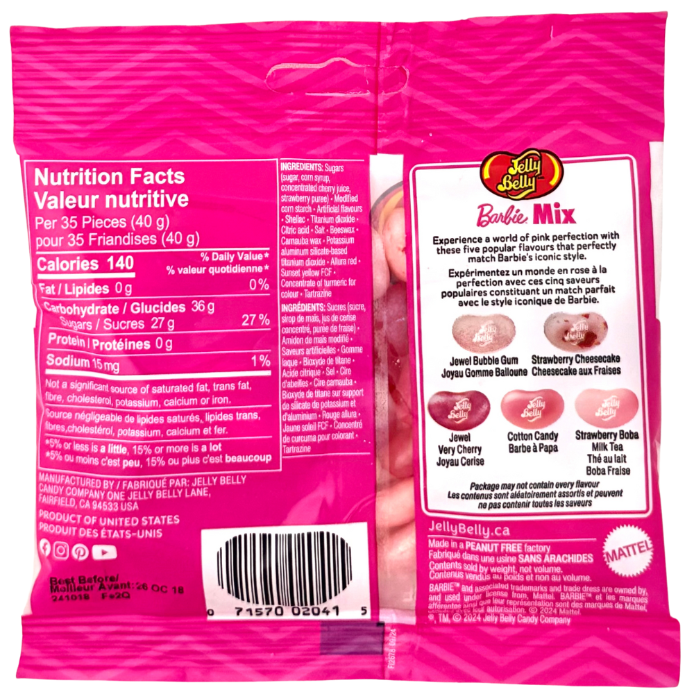 Jelly Belly Barbie 80g - 12 Pack