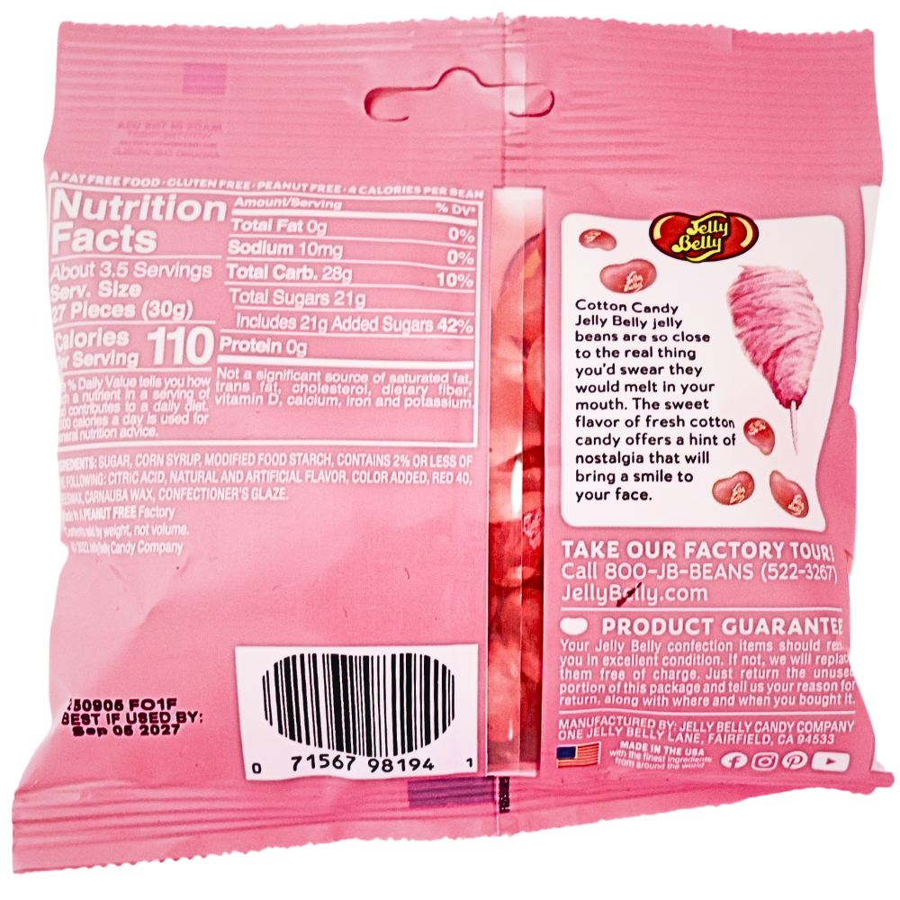 Jelly Belly Cotton Candy 3.5oz - 12 Pack
