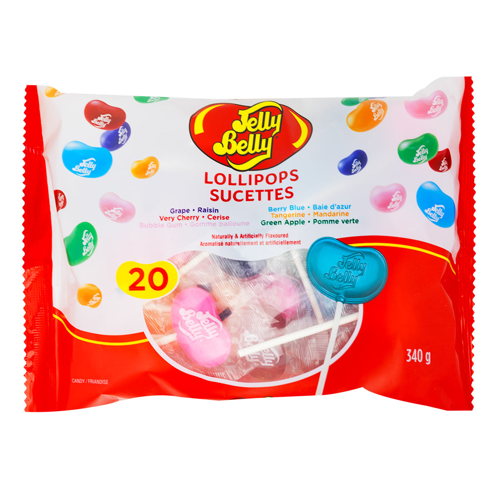 Jelly Belly Lollipops 20ct - 12 Pack