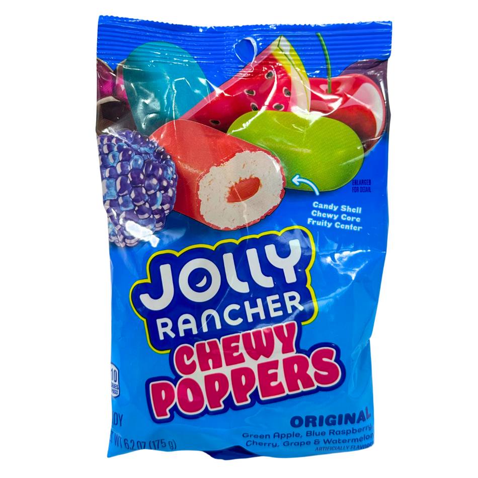 Jolly Rancher Chewy Poppers Original 6.2oz - 12 Pack