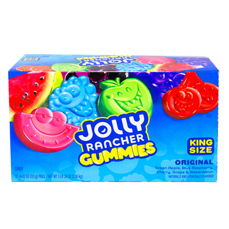 Jolly Rancher Gummies Original King Size 4.02oz - 12 Pack