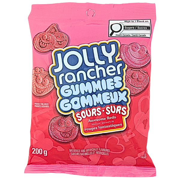 Jolly Rancher Gummies Sour Awesome Reds 200g - 10 Pack