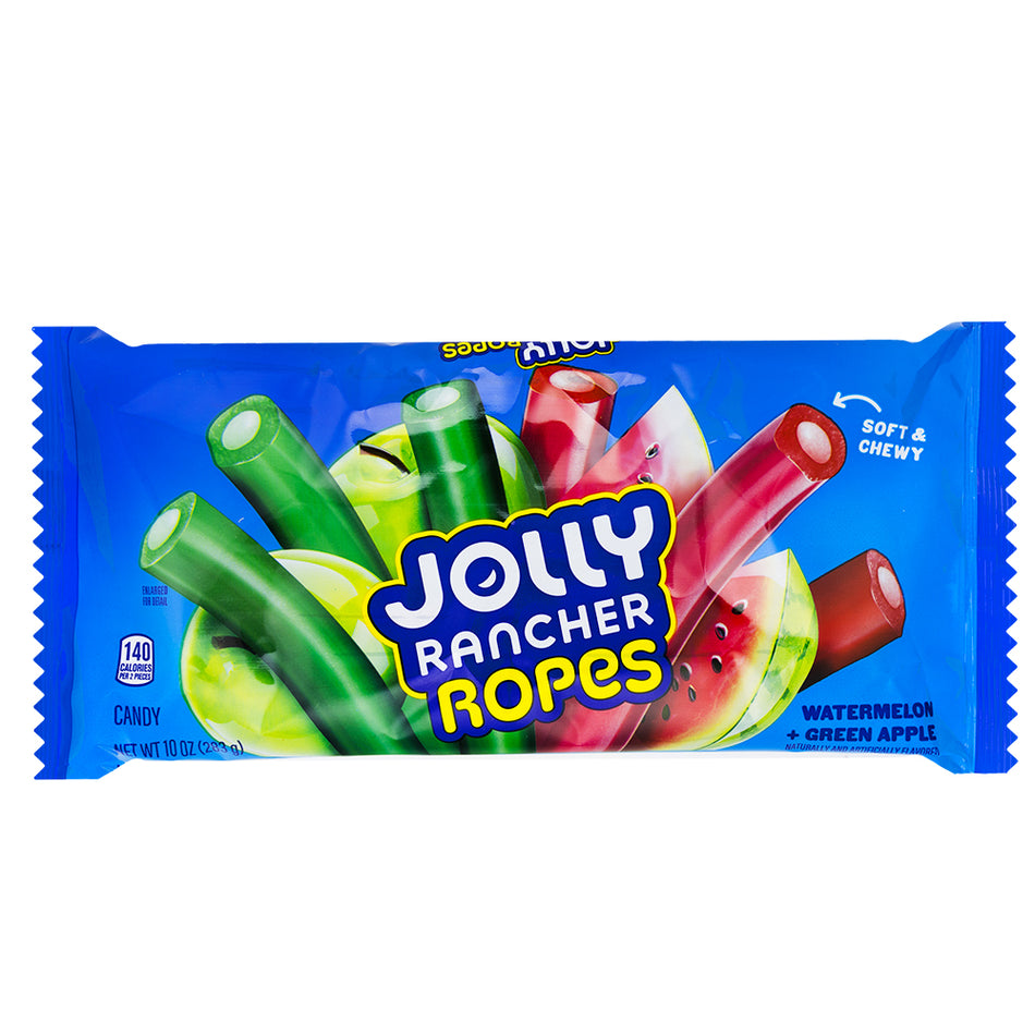 Jolly Rancher Ropes Watermelon & Green Apple 10oz - 12 Pack