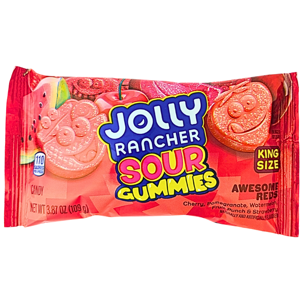 Jolly Rancher Sour Gummies Awesome Reds 3.87oz - 12 Pack