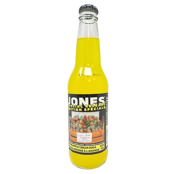 Jones Pineapple Cream Soda 355mL - 12 Pack
