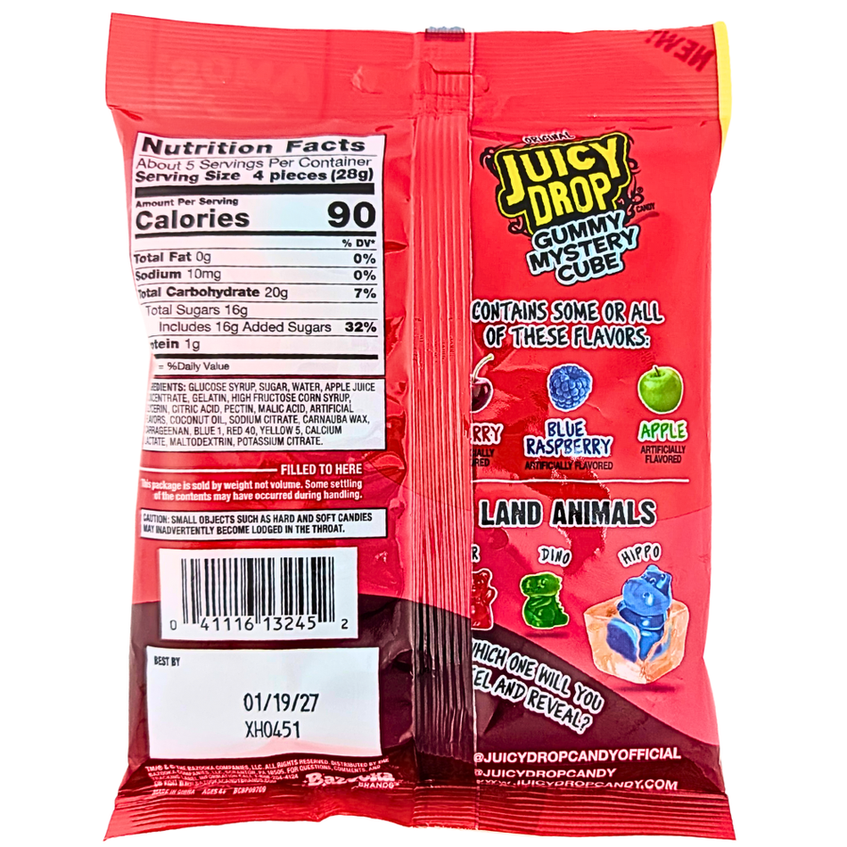 Juicy Drop Gummy Mystery Cube 5oz - 12 Pack