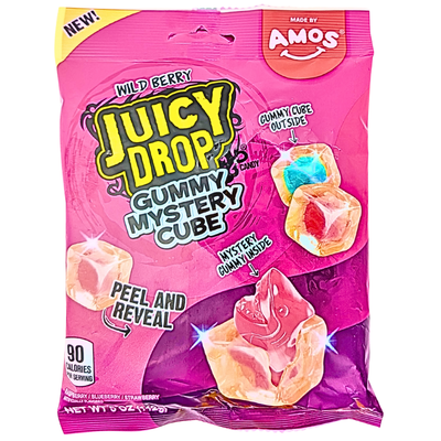 Juicy Drop Gummy Mystery Cube Wild Berry 5oz - 12 Pack