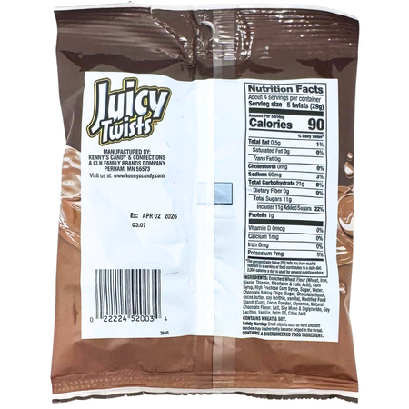 Juicy Twists Chocolate 4oz - 12 Pack