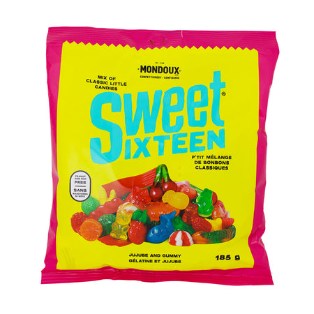 Sweet Sixteen Jujube & Gummy 185g - 10 Pack - Gummy Candy - Canadian Candy - Mondoux Candy - Jujube Candy - Candy Store - Sweet Sixteen