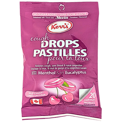 Kerr's Wild Cherry Cough Drops 20ct -12 Pack