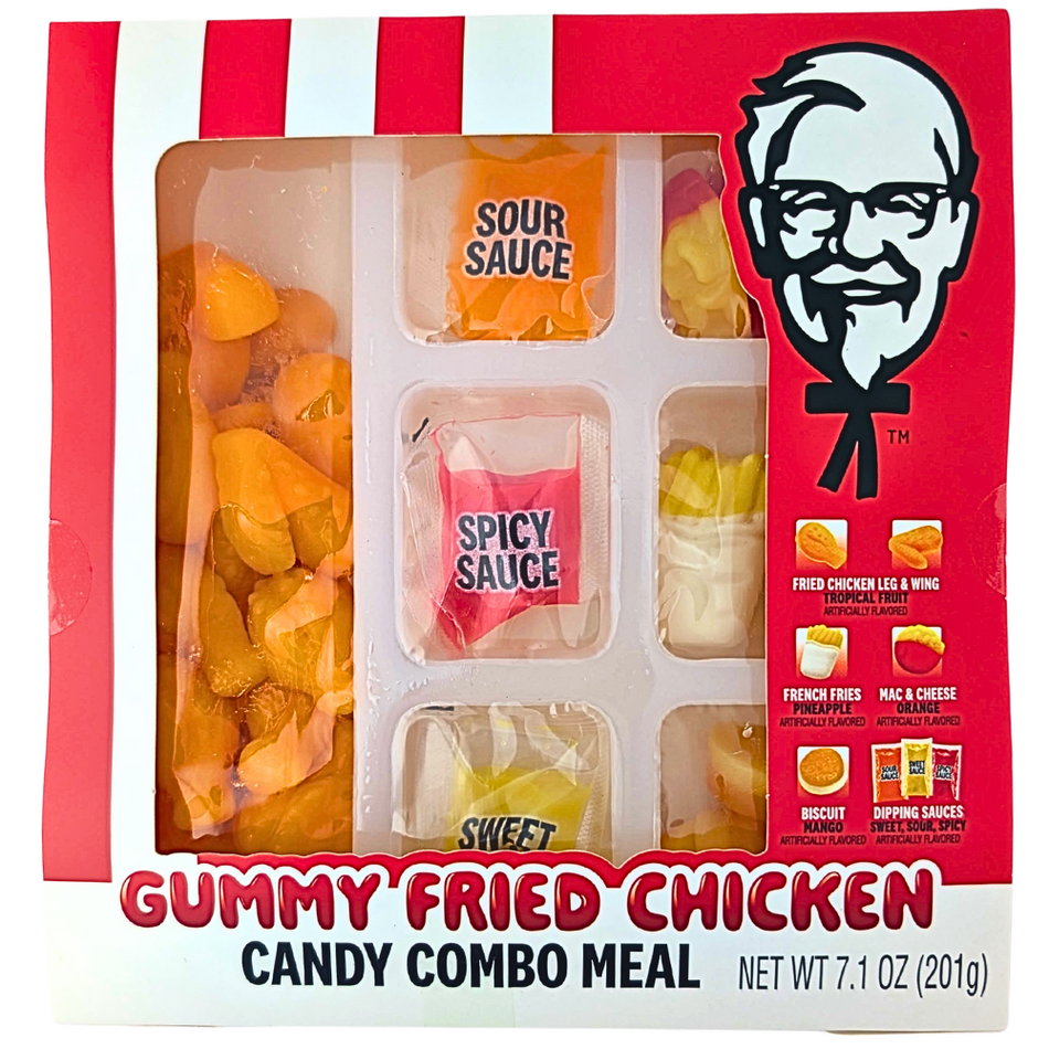 KFC Gummy Fried Chicken Candy Combo Meal 7.1oz - 12 Pack