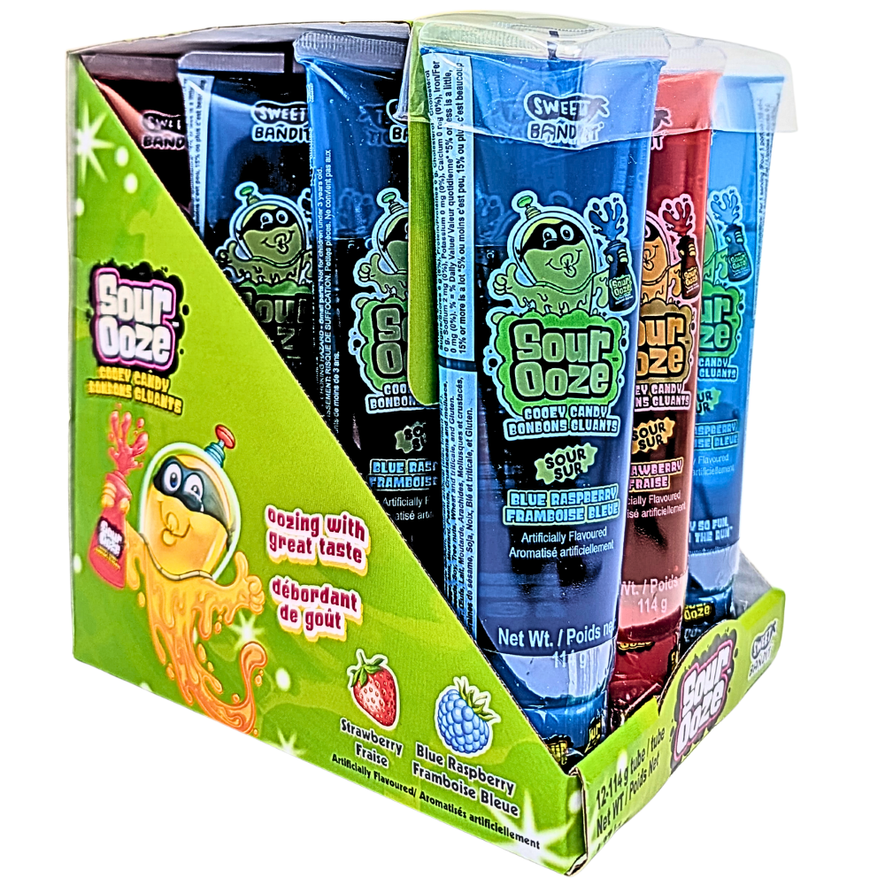 Kidsmania Sour Ooze Tube 4oz - 12 Pack