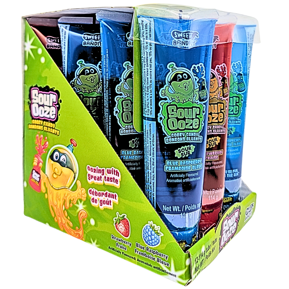 Kidsmania Sour Ooze Tube 4oz - 12 Pack