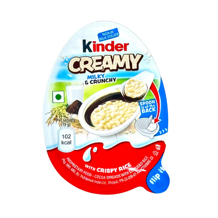 Kinder Creamy Milky & Crunchy with Crispy Rice 19g - 24 Pack