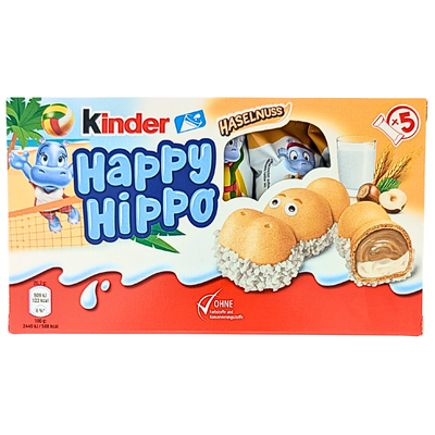 Kinder Happy Hippo Hazelnut 5 Pieces 103g (Germany) - 10 Pack