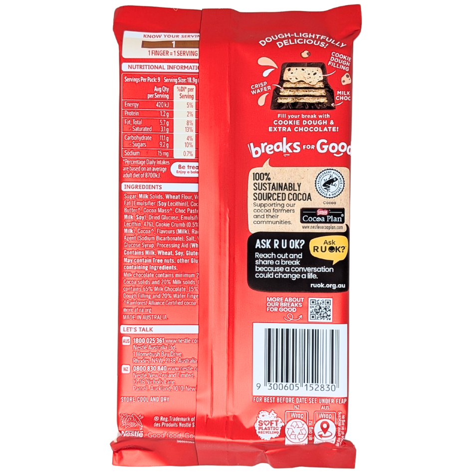 Kit Kat Cookie Dough 170g (Australia) - 13 Pack