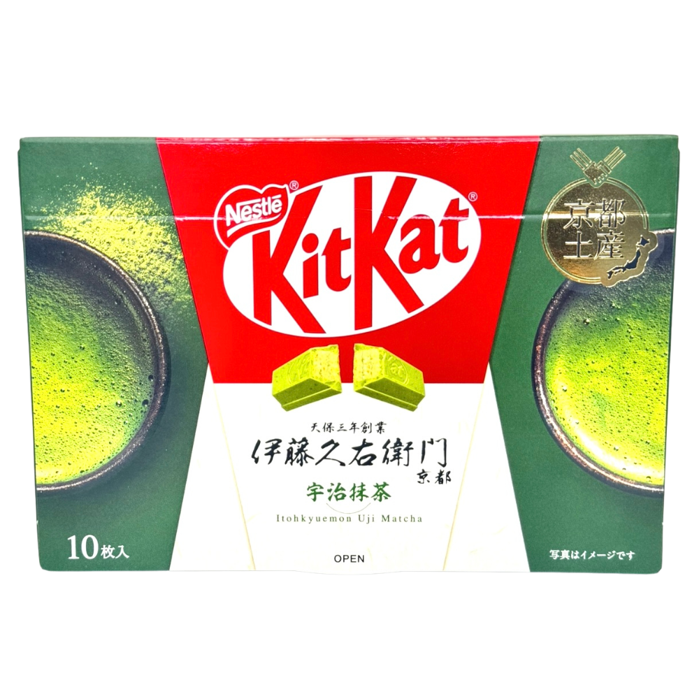 Kit Kat Itohkyuemon Uji Matcha 10 Pieces 116g (Japan) - 1 Box