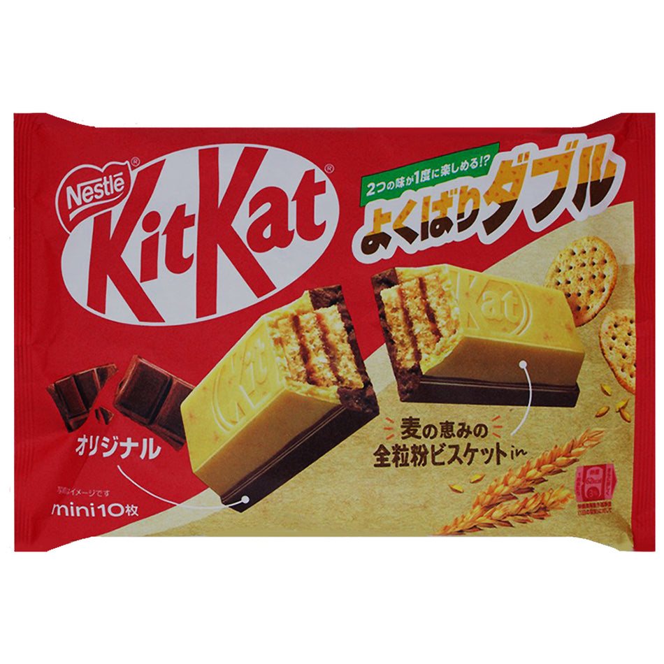Kit Kat Minis Whole Wheat Biscuit with Chocolate 10 Bars (Japan)
