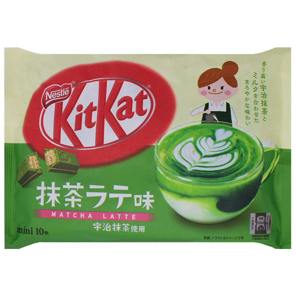 Kit Kat Minis Matcha Latte 10 Bars (Japan) - 12 Pack