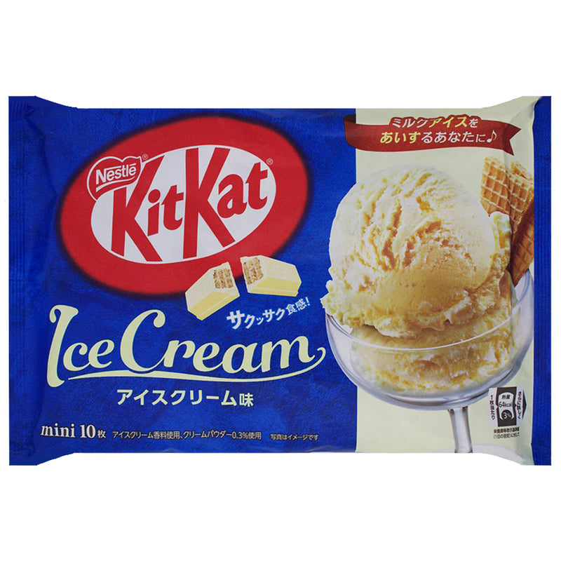 Kit Kat Minis Vanilla Ice Cream 10 Bars (Japan) - 12 Pack
