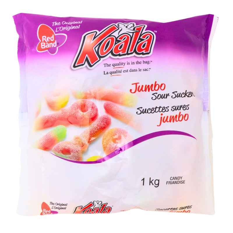 Koala-Red Band Jumbo Sour Suckers Gummy Candies-Bulk Candy