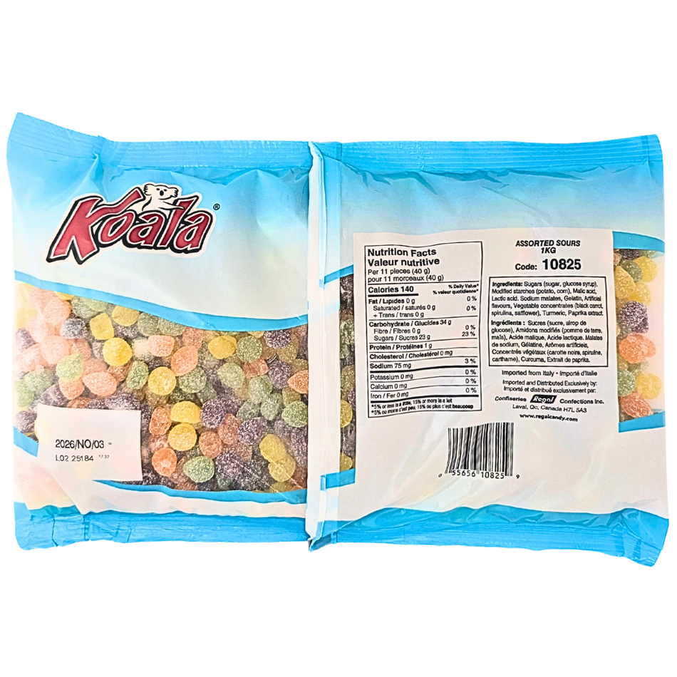 Koala Red Band Assorted Sours 1kg - 1 Pack