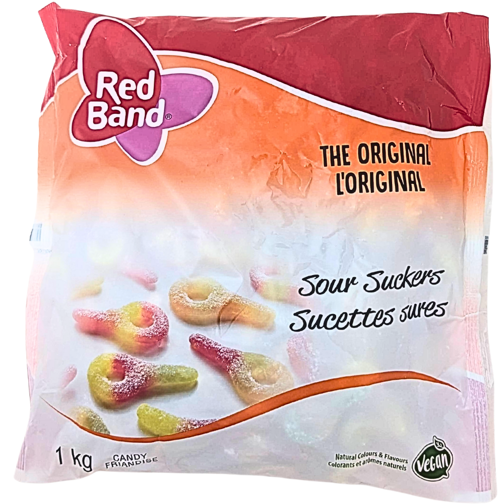 Koala Red Band Small Sour Suckers Candies 1kg - 1 Bag