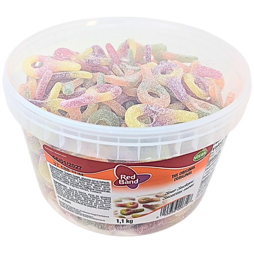 Koala Red Band Sour Suckers Tub 300 CT - 1 Tub