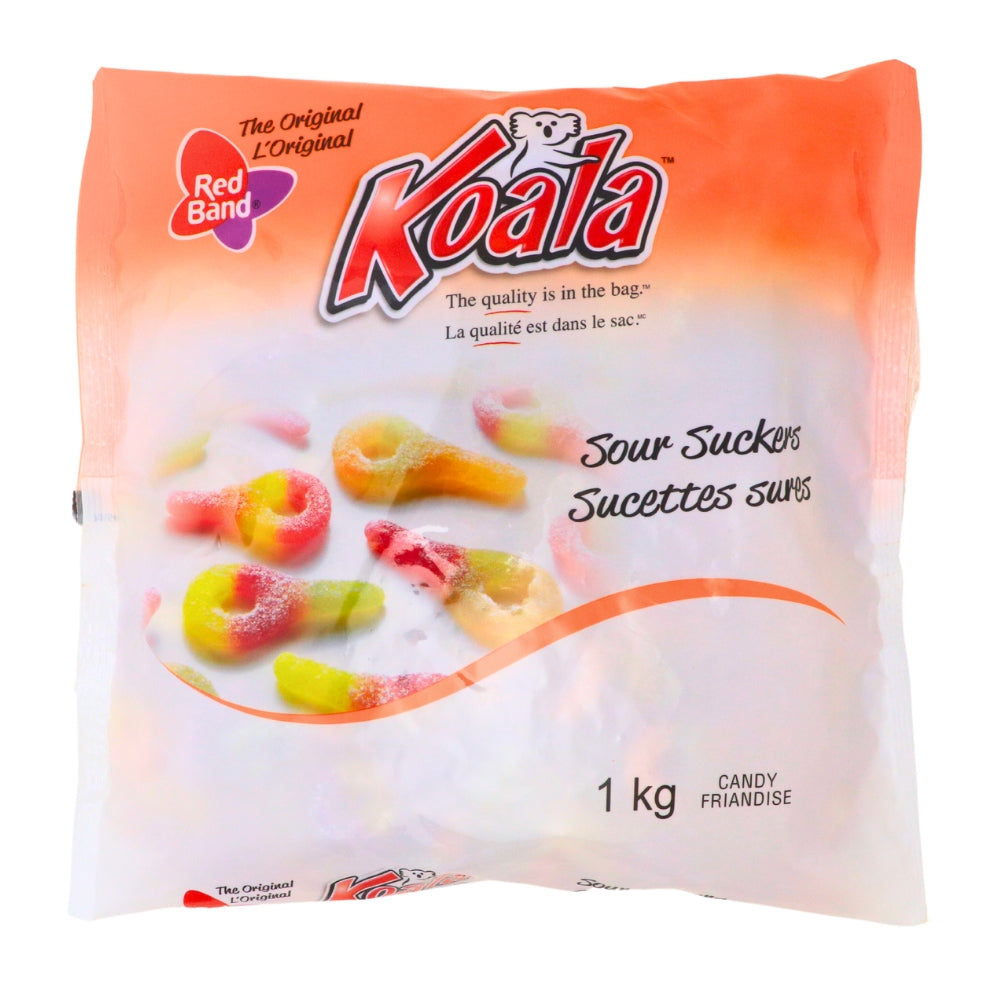 Koala-Red Band Small Sour Suckers Gummy Candies-Bulk Candy