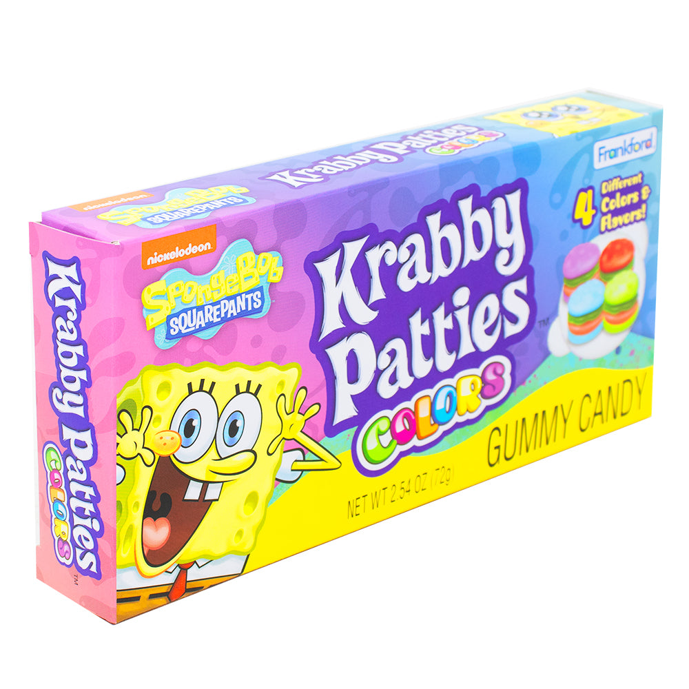 SpongeBob Gummy Krabby Patties Colors Theater Box - 12 Pack