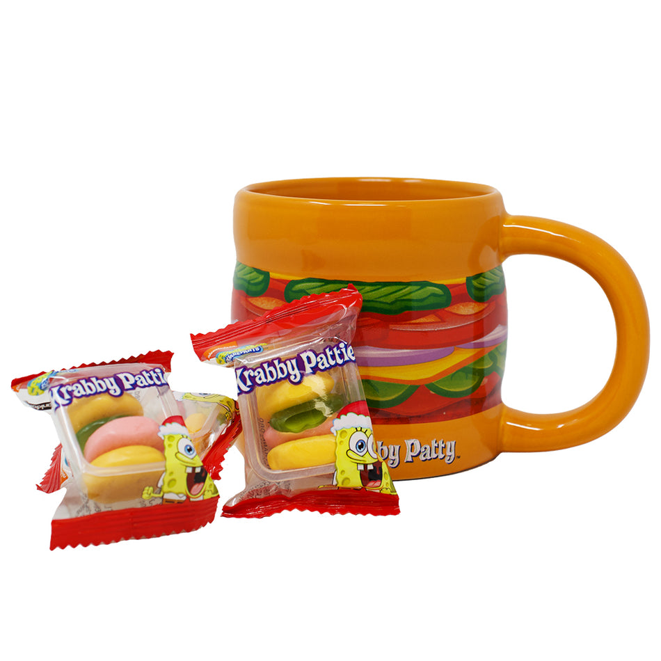 Krabby Patties Mug and Gummy Candy Gift Set - 6 Pack