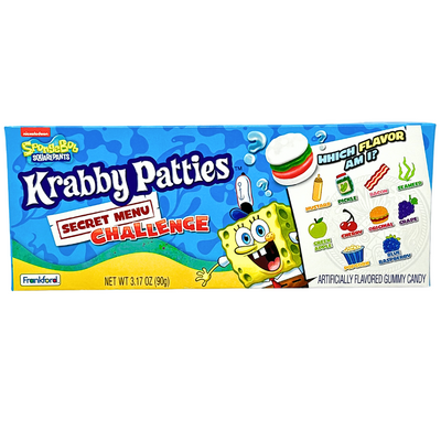 Krabby Patties Secret Menu Challenge 3.17oz - 9 Pack

