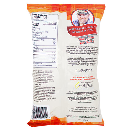 Larry The Cable Guy Tater Chips Pass The Darn Ketchup 3.5oz - 12 Pack Nutrition Facts Ingredients - American Snacks