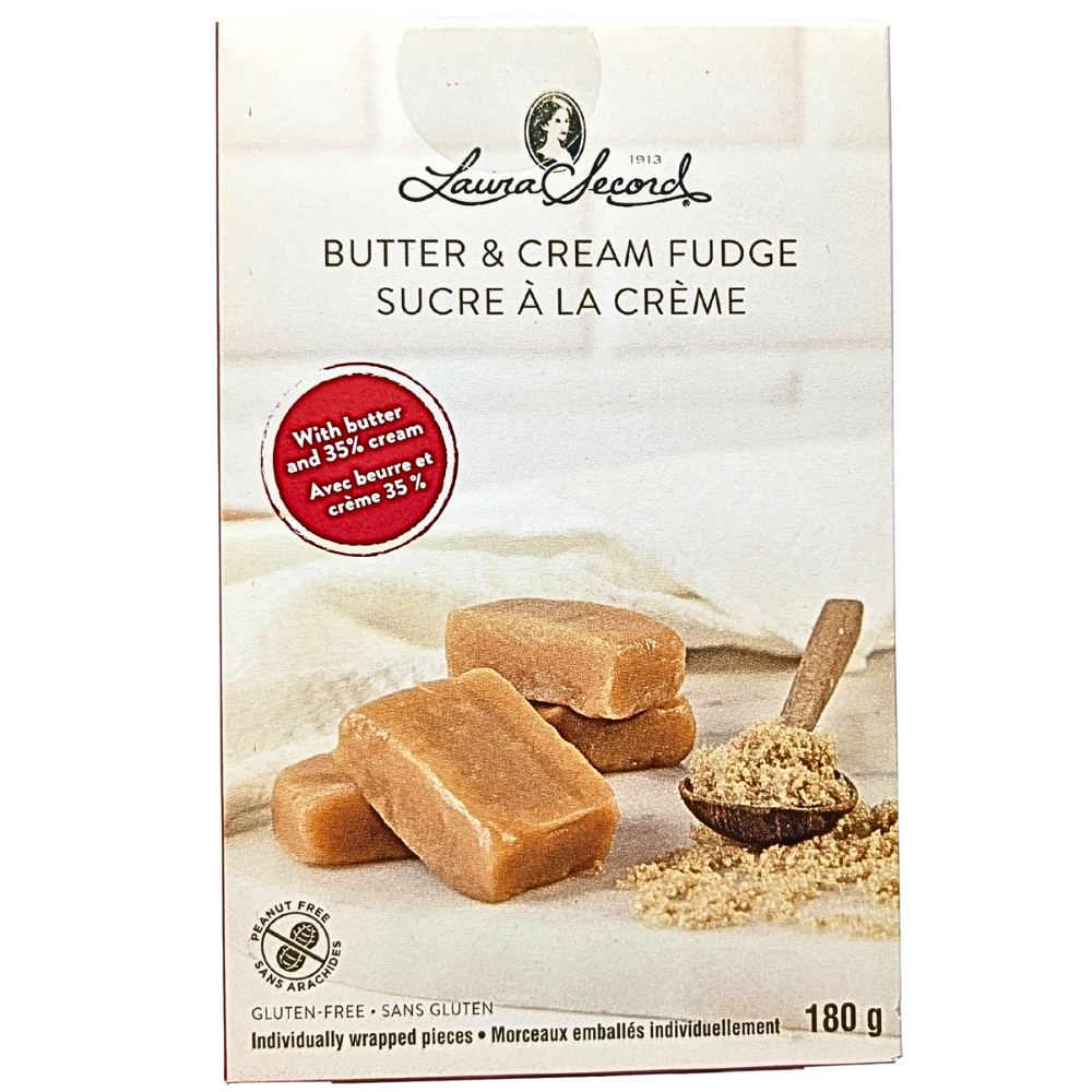 Laura Secord Butter and Cream Fudge Box 180g - 12 Pack