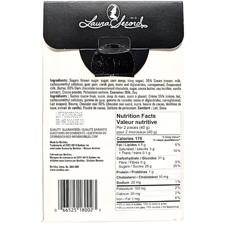 Laura Secord Chocolate Fudge Box 180g - 12 Pack