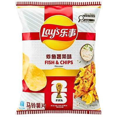 Lay's Fish & Chips 70g (China) - 22 Pack