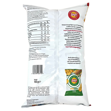 Lays KFC Chicken 150g - 9 Pack