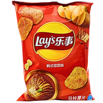 Lay's Korean Kimchi Flavoured Chips 70g (China) - 22 Pack