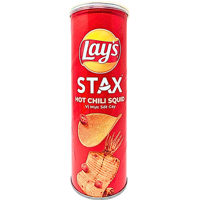 Lay's Stax Hot Chili Squid 100g (Vietnam) - 16 Pack