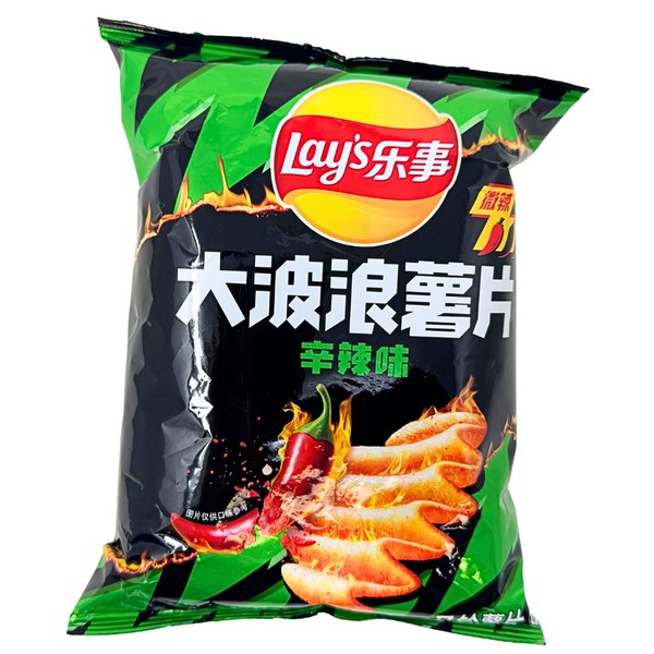Lay's Wavy Spicy Chips 70g (China) - 22 Pack