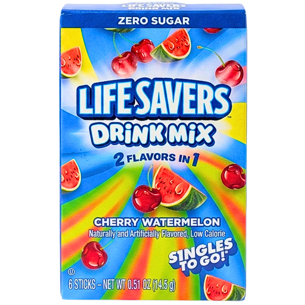 Lifesavers Cherry Watermelon Singles To Go 14.5g - 12 Pack