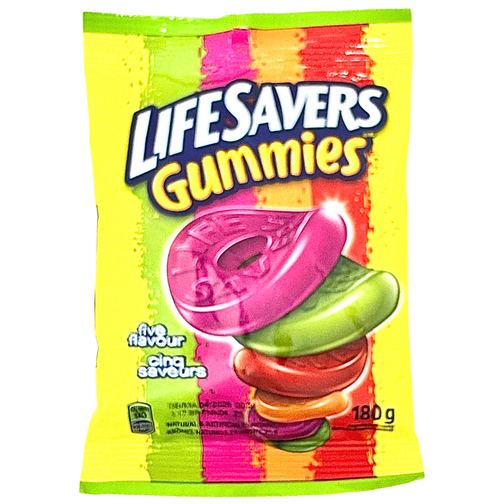 Lifesavers Five Flavour Gummies 180g - 12 Pack