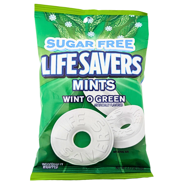 Lifesavers Wint O Green No Sugar Added Hard Candies 78g - 12 Pack