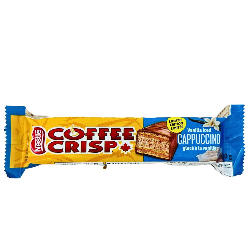 Limited Edition Coffee Crisp Vanilla Iced Cappuccino 50g - 24 Pack