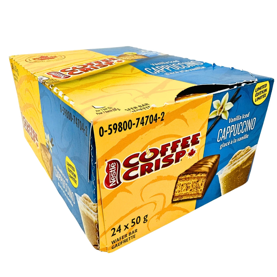 Limited Edition Coffee Crisp Vanilla Iced Cappuccino 50g - 24 Pack