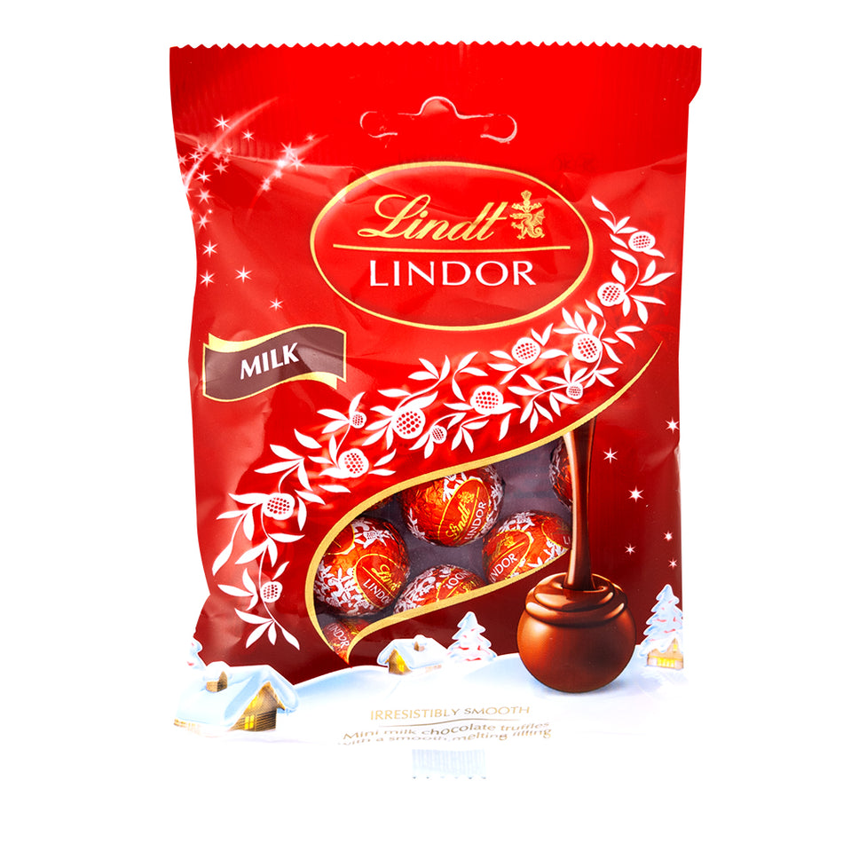 Lindor Mini Milk Bag (UK) 80g - 16 Pack 